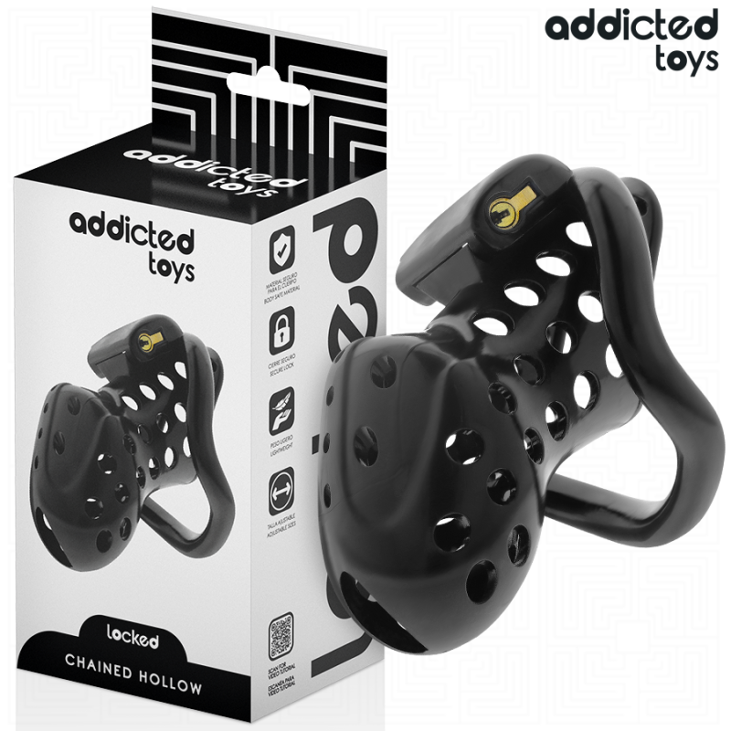 Addicted Toys Locked - À Pénis Creuse Enchaînée 10,5 Cm